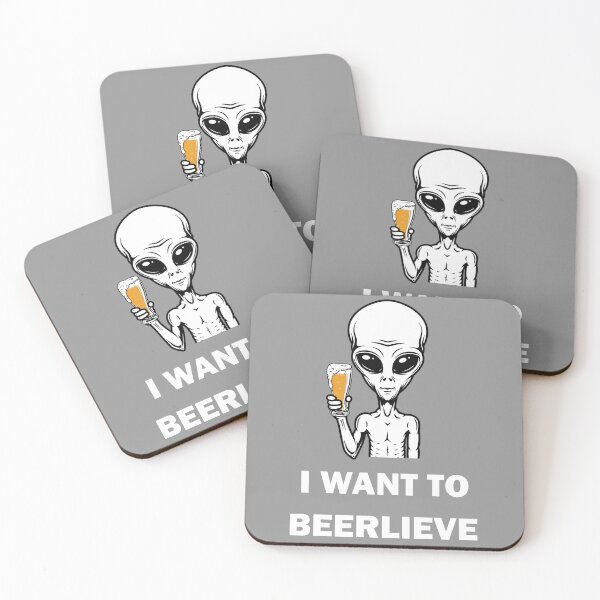 Item preview, I Want To Beerlieve - Alien Holding Beer designed and sold by Byfab.