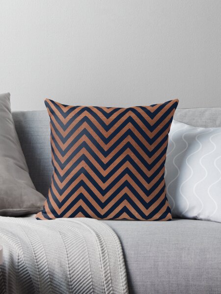 Navy And Copper Pillows Cushions for Sale Redbubble