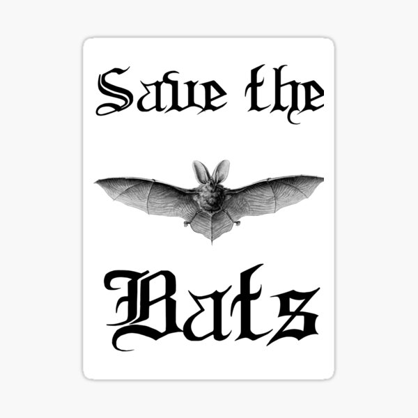 Save the Bats 2 Sticker