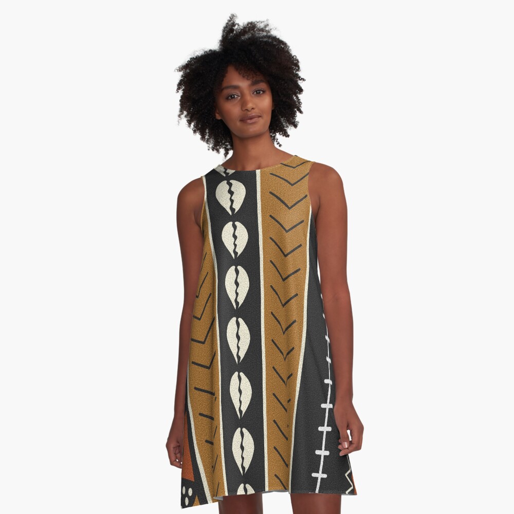 Let's play mudcloth A-Line Dress