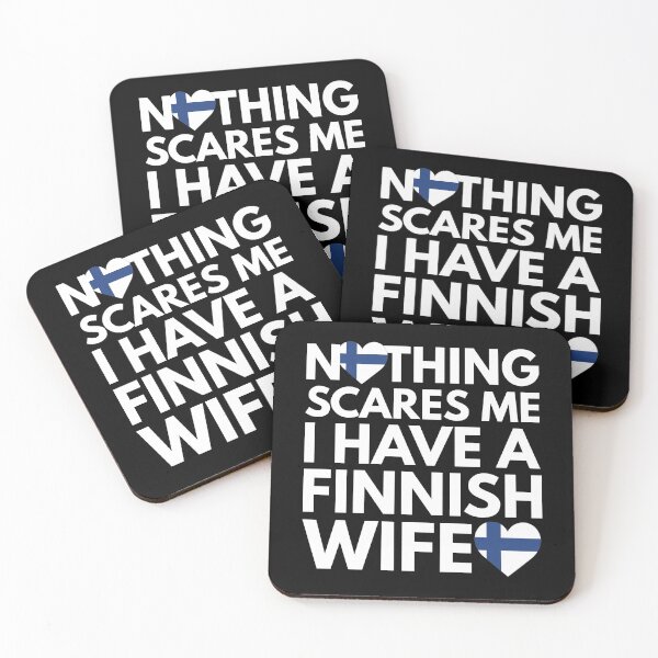 Aperçu de l'œuvre Rien ne me fait peur, j'ai une femme finlandaise créée et vendue par HelloFromAja.
