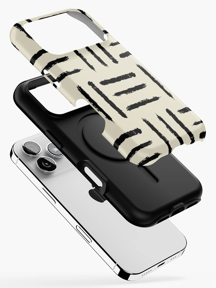 Thumbnail 2 of 4, iPhone Case, Simple mudcloth pattern - White version designed and sold by hellcom.