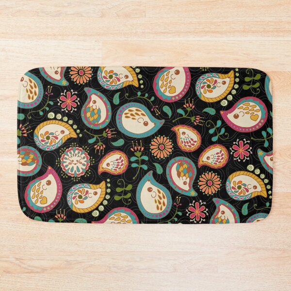 Item preview, Hedgehog Paisley_Party Colors designed and sold by miavaldez.
