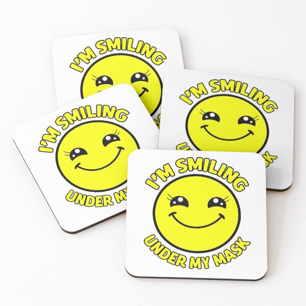 Item preview, I'm Smiling Under My Mask designed and sold by funnytshirtemp.