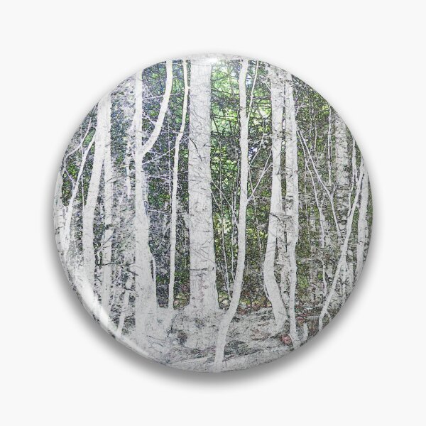 Artikelvorschau, Wald - grünes Frühlingslicht durch silberne Birken entworfen und verkauft von Latch Farm  Studios.