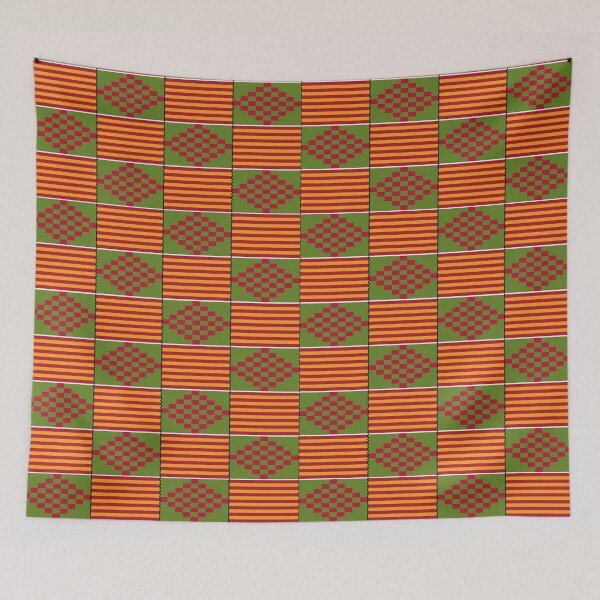 Item preview, African bright kente pattern designed and sold by hellcom.