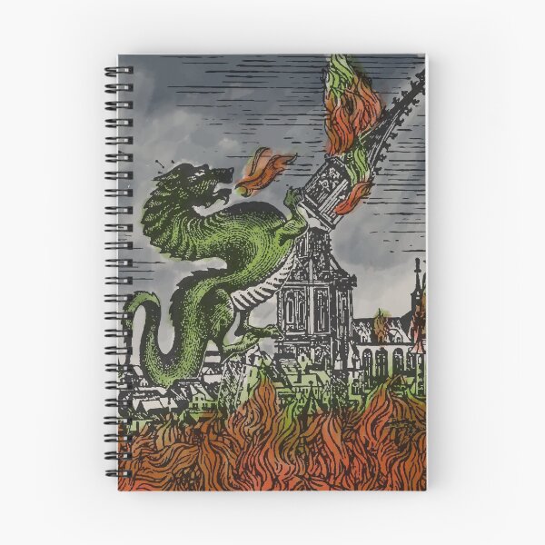 Item preview, The dragon attacks the village designed and sold by Fairytale of DC.