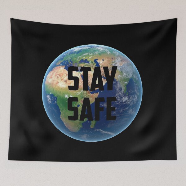 Item preview, Stay Safe Face mask designed and sold by T-shirt-Designs.