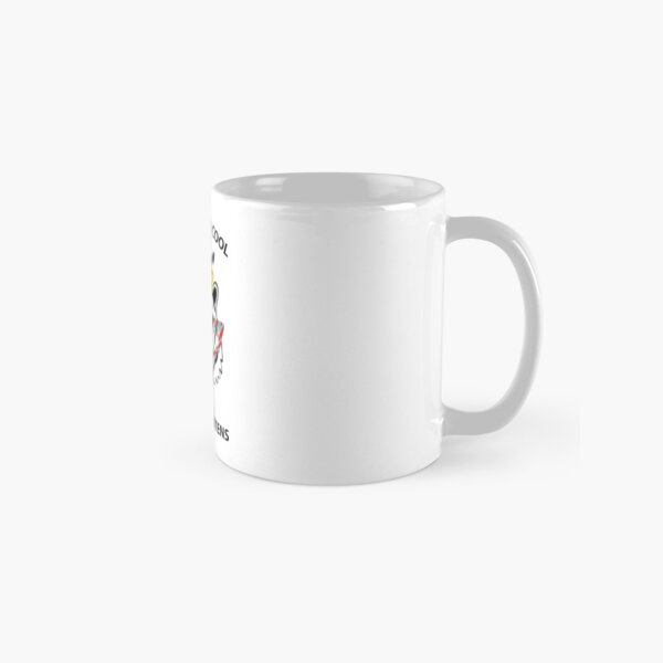 Hey all you cool cats and kittens - black tiger with glasses, gum and flowers Classic Mug