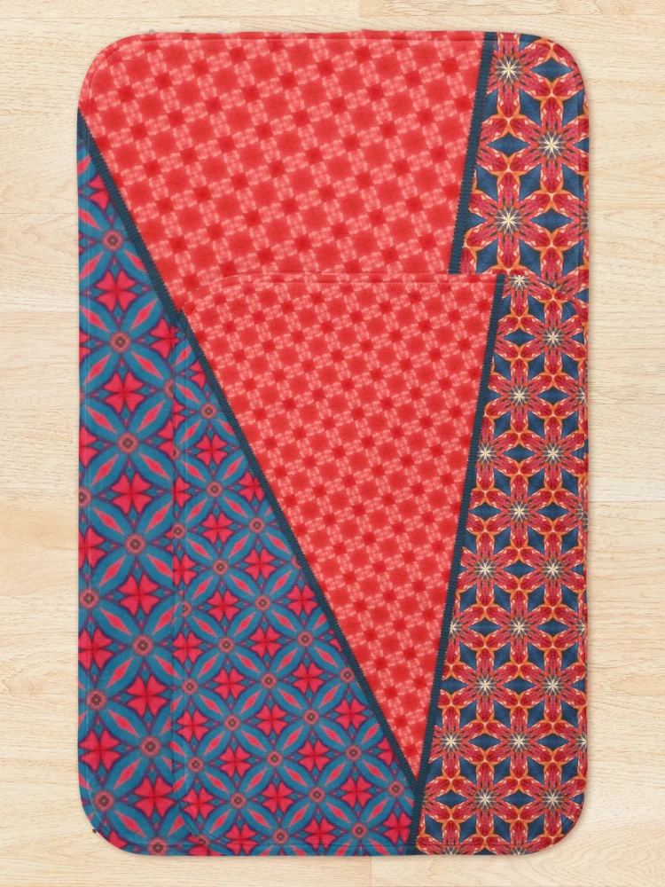 Thumbnail 5 of 6, Bath Mat, 3 Bright Patterns designed and sold by hellcom.