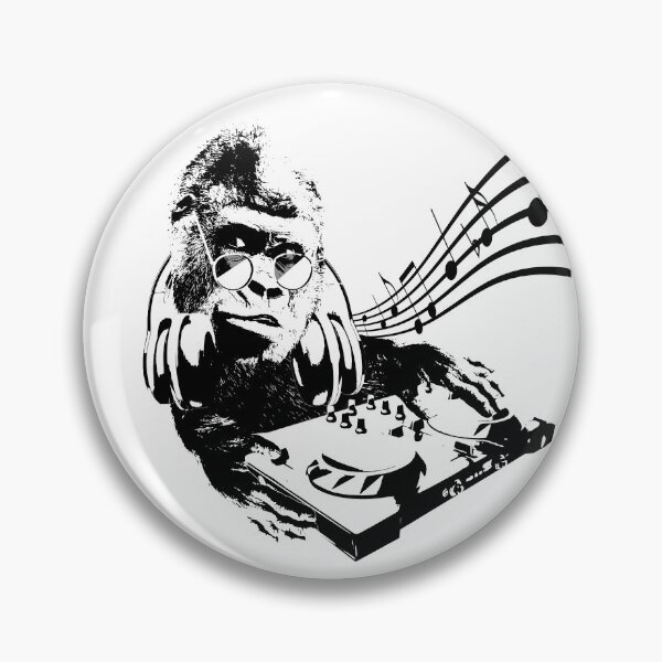 Item preview, DJ Party Monkey Dance Music - Black designed and sold by Slicki.