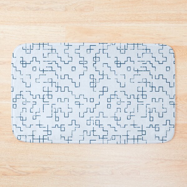 Item preview, A-mazing: Abstract linework. Maze in light blue. Snake line designed and sold by SparkleandSmile.