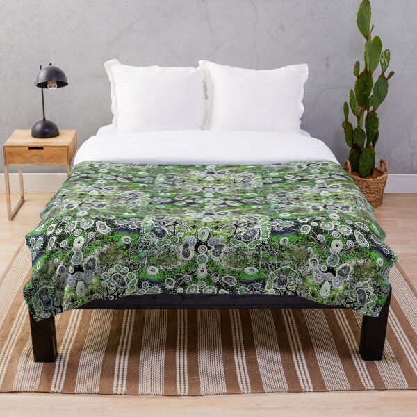 View of a Moonlit Spring Throw Blanket