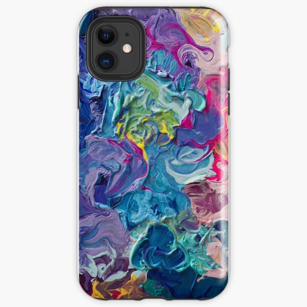 Rainbow Flow Abstraction iPhone Tough Case