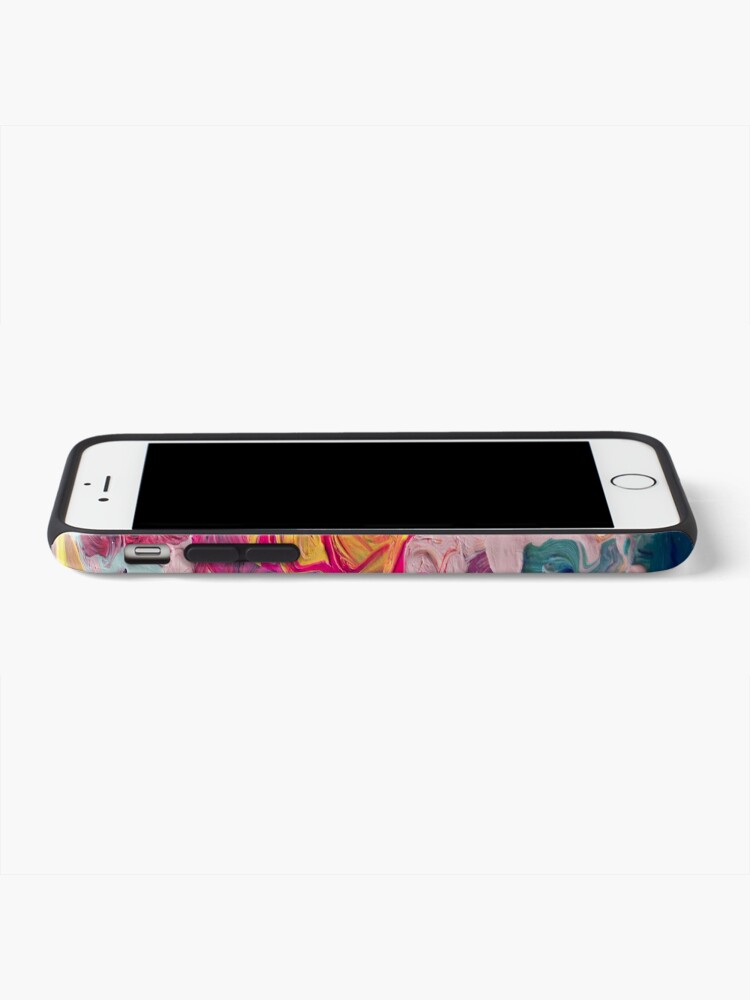 Alternate view of Rainbow Flow Abstraction iPhone Case & Cover