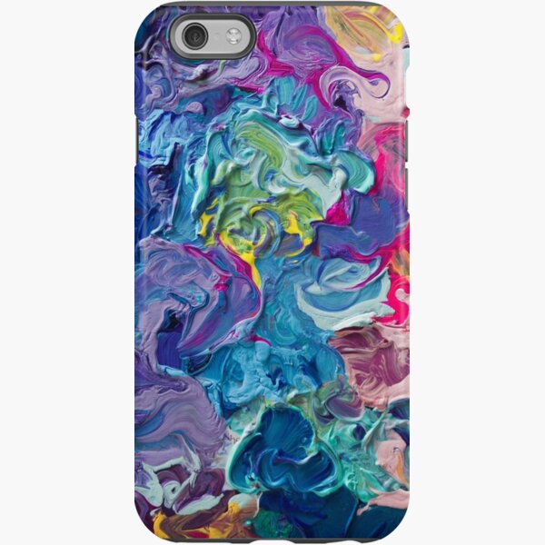Rainbow Flow Abstraction iPhone Tough Case