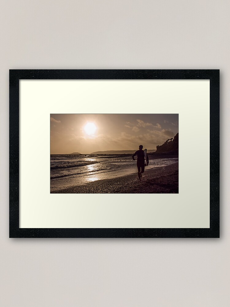 Alternate view of Seaton Surfer - 24/10/09 Framed Art Print
