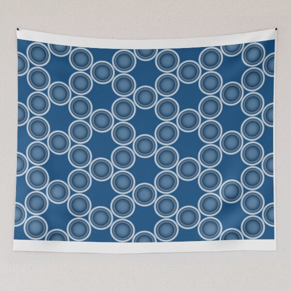 Item preview, Blue circles connecting. designed and sold by SparkleandSmile.