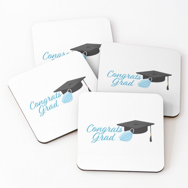Item preview, Congrats Grad 2020 Graduation - Black Graduation cap and Blue Face Mask designed and sold by sigdesign.