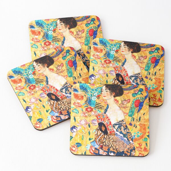 Item preview, Gustav Klimt - Lady with Fan designed and sold by ArtExpression.