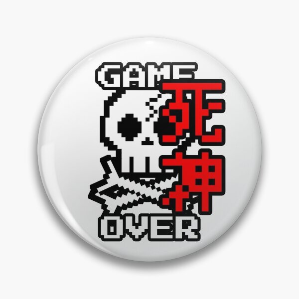 Item preview, Game Over Skull Kanji designed and sold by Kolsab.