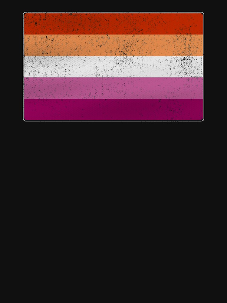 Distressed Lesbian Pride Flag by valador