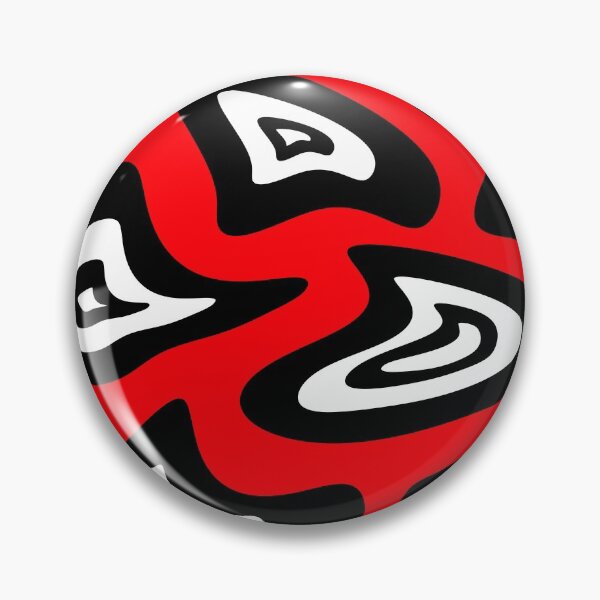 Item preview, Abstract geometric pattern - red, black and white. designed and sold by K.S ART.