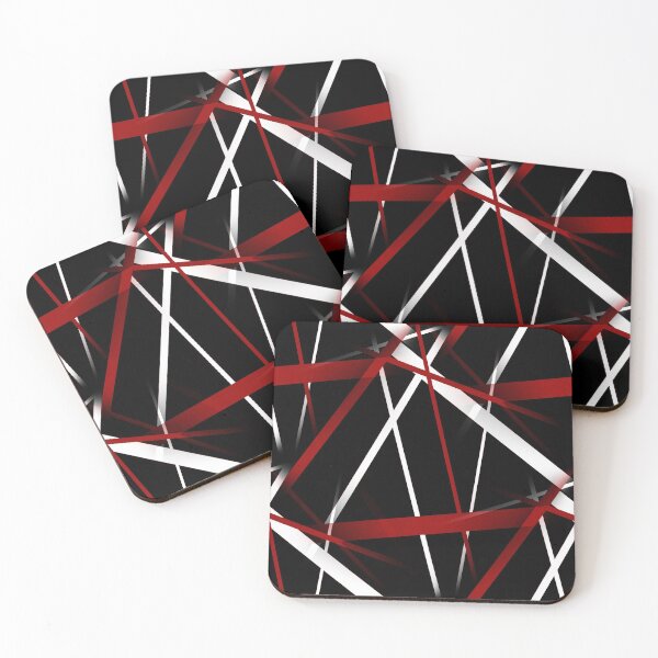 Item preview, Seamless Abstract Red and White Lines On Black Pattern designed and sold by taiche.