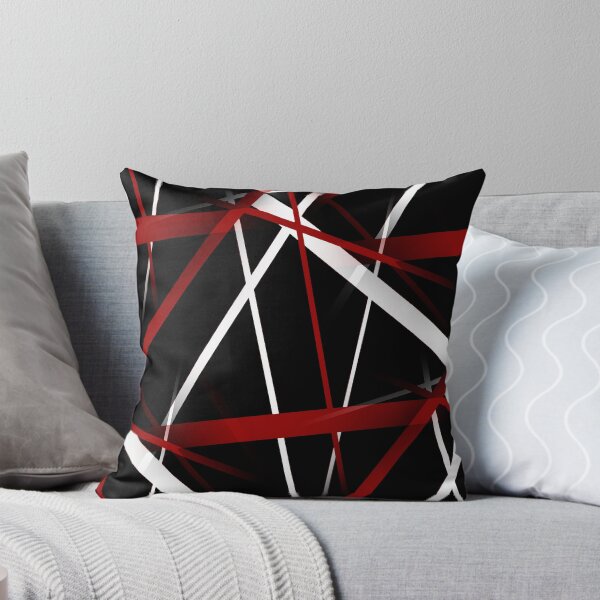 Item preview, Seamless Abstract Red and White Lines On Black Pattern designed and sold by taiche.