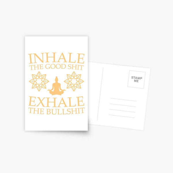 Item preview, Yoga: Inhale the good shit designed and sold by OffensiveFun.