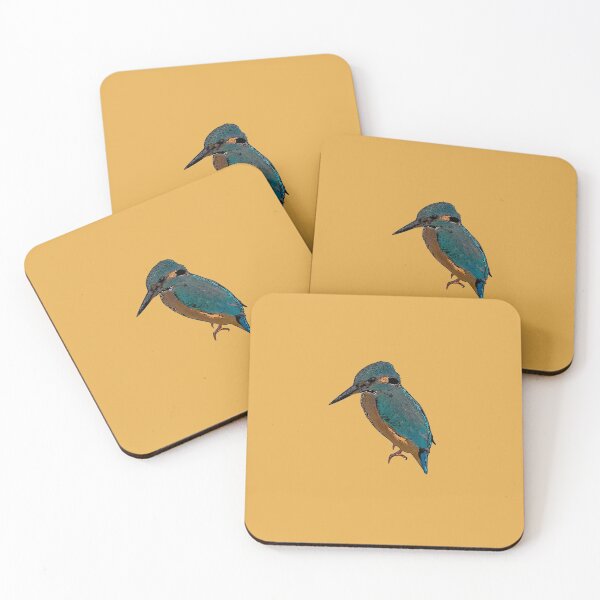 Item preview, Belted Kingfisher Black Alternate Print designed and sold by designsasstultd.