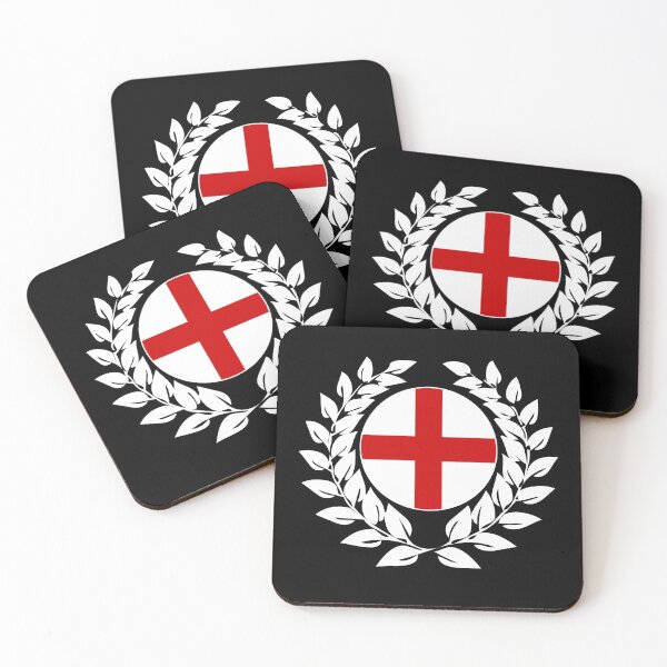 Artikelvorschau, England englisch Flagge Fahne Lorbeerkranz London entworfen und verkauft von GeogDesigns.