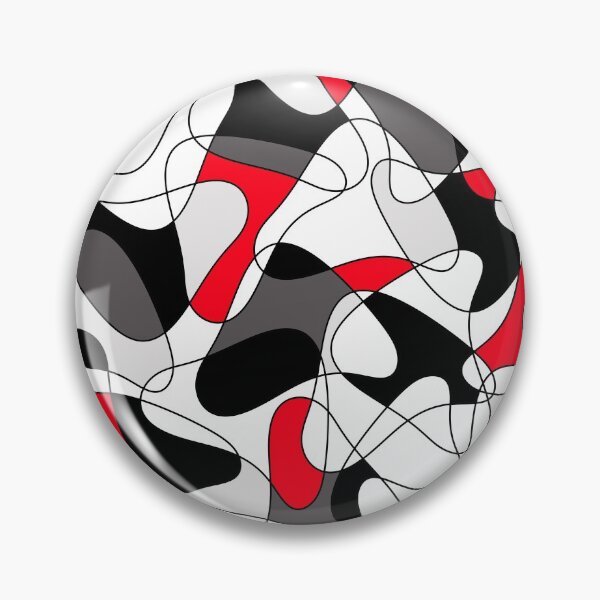 Item preview, Abstract geometric pattern - red, gray, black and white. designed and sold by K.S ART.