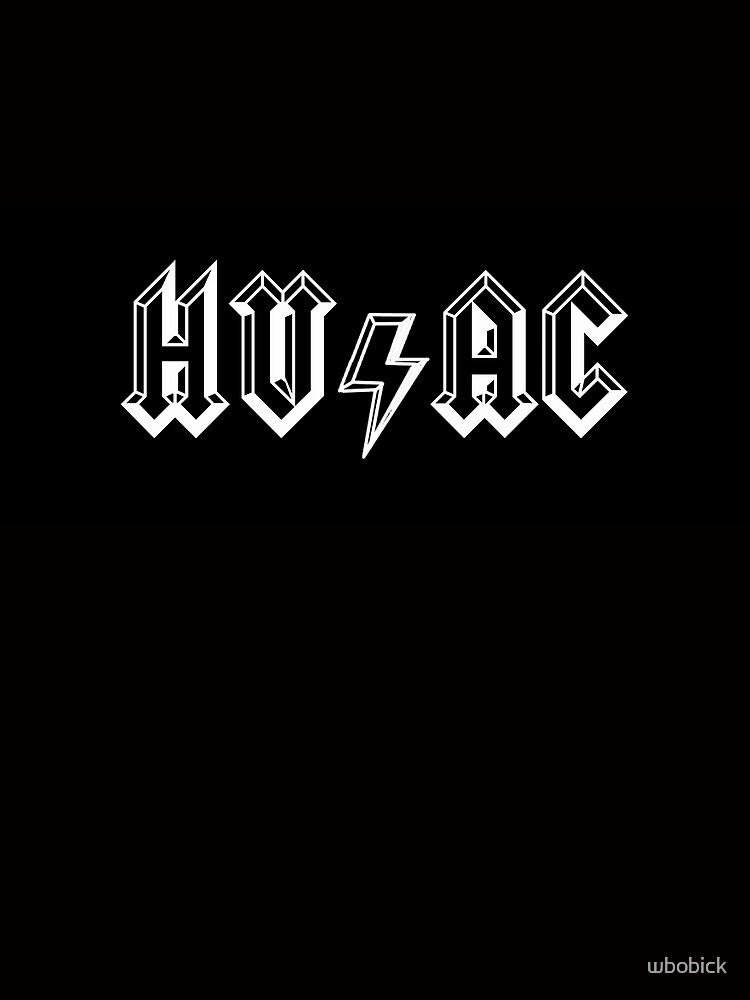 HVAC AC/DC Logo Graphic T-Shirt for Sale by wbobick