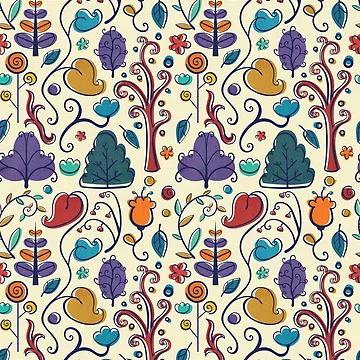 Artwork thumbnail, Plant Pattern Color by Adriana Cruz Berdecia