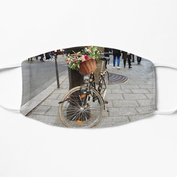 Paris: Bicycle in the Marais Flat Mask
