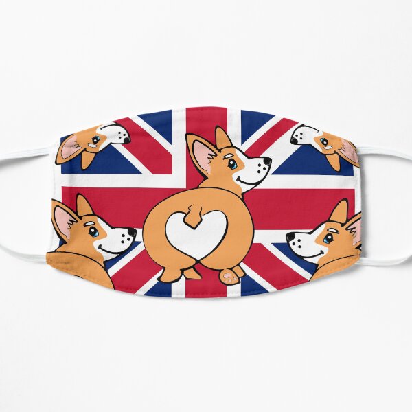 Corgi Love from the UK | Union Jack Pups Mask