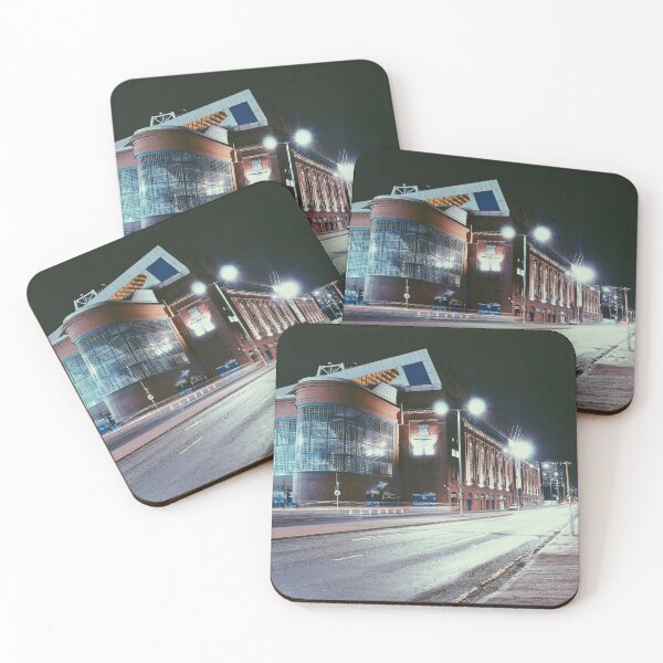 Item preview, Glasgow Rangers Ibrox Stadium night time  designed and sold by Simply The West Prints.