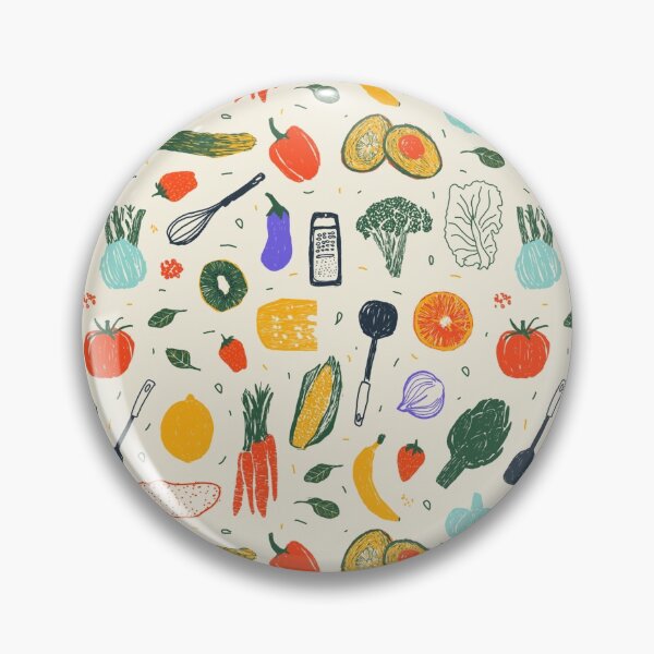 Item preview, Vegetable Fruit Fruits Kitchen Design Pattern designed and sold by Basti09.