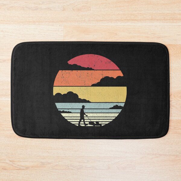 Item preview, Gardener, Lawn Mower Print. Retro Style Groundskeeper Graphic designed and sold by PackAPunch.