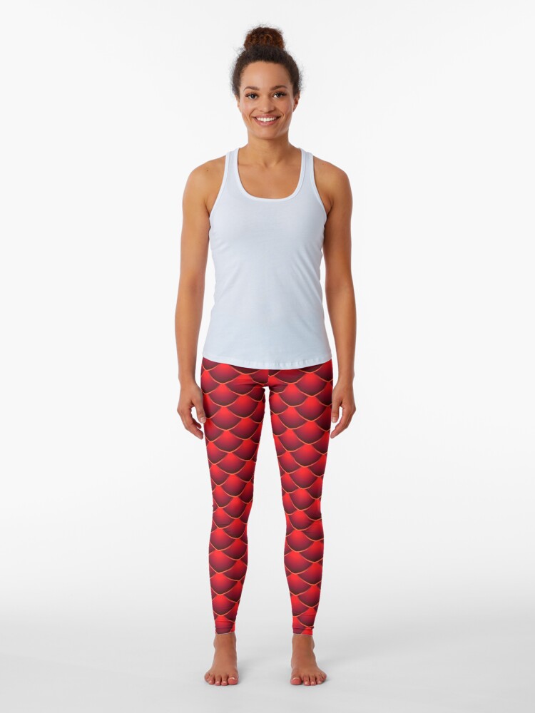 Red Leggings & Tights For The Gym, Make A Statement