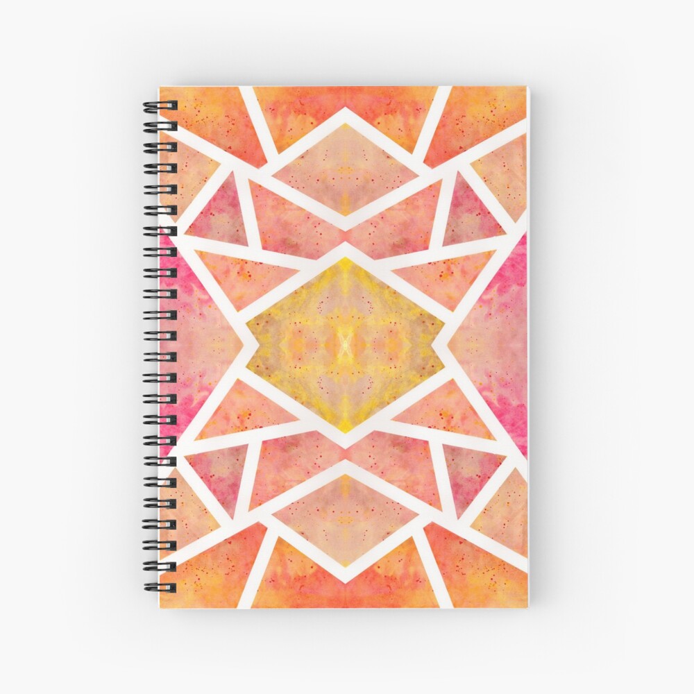 Cahier à spirale « Mosaïque Orange »
