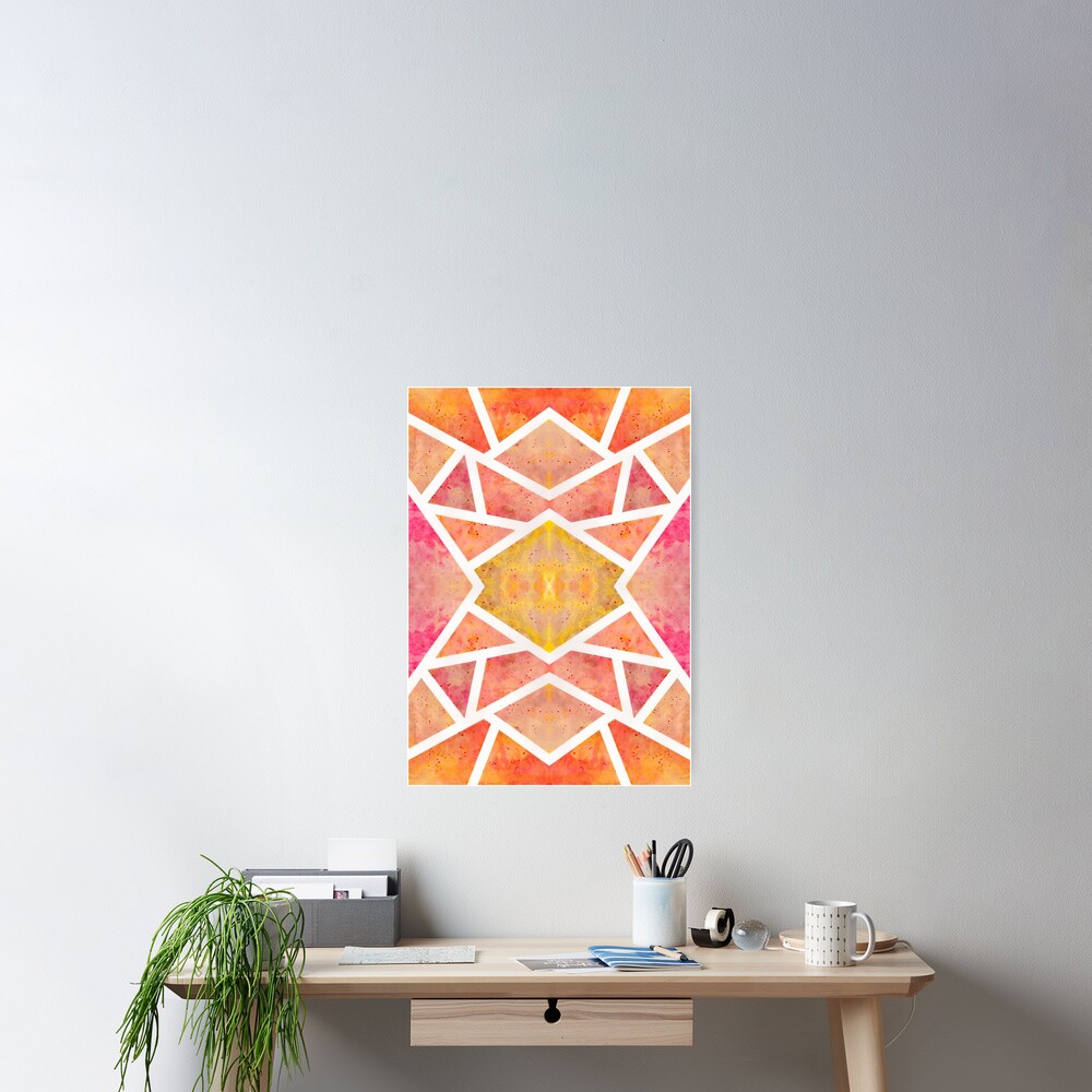Poster « Mosaïque Orange »