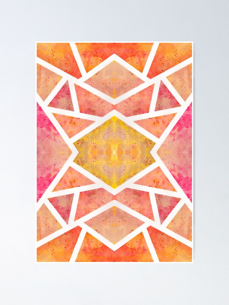 Poster ''Mosaïque Orange ' : autre vue