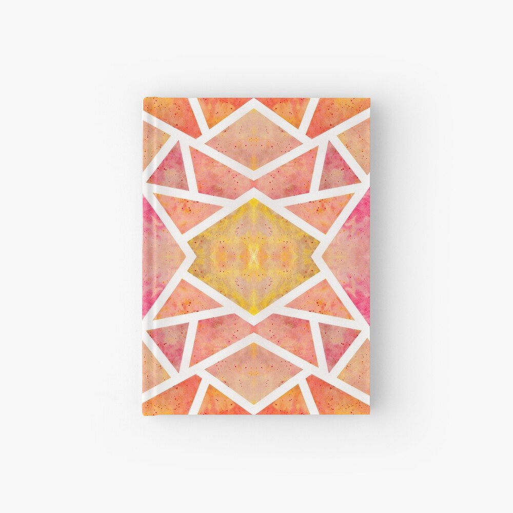 Carnet cartonné « Mosaïque Orange »