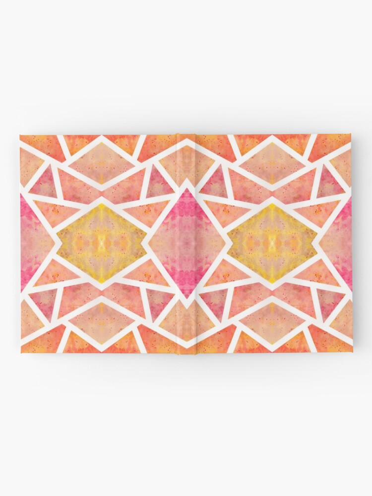 Carnet cartonné ''Mosaïque Orange ' : autre vue