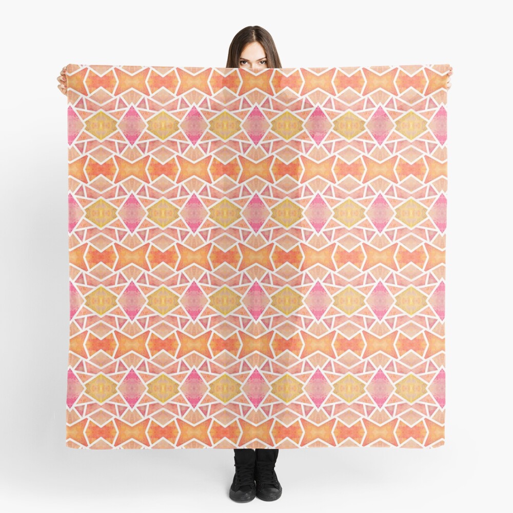 Foulard « Mosaïque Orange »