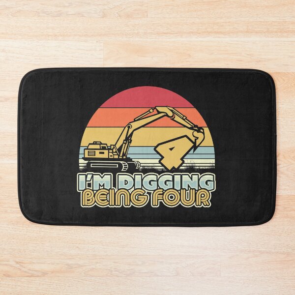 Item preview, Kids 4th Birthday, 4 Year Old Design. Digging Being Four Excavator Product designed and sold by PackAPunch.