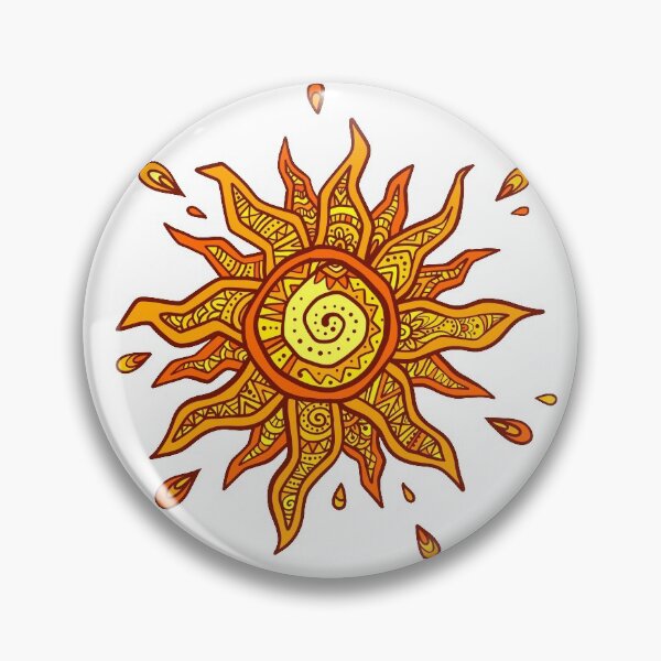 Item preview, Boho style orange sun designed and sold by 1enchik.