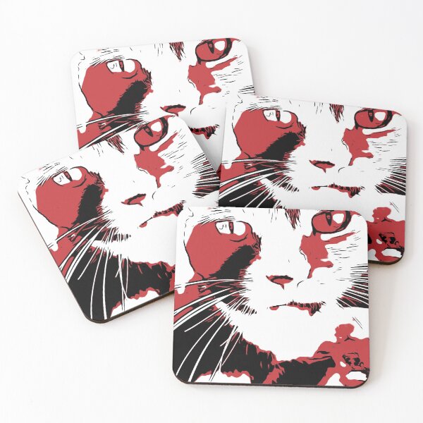 The cat knows Coasters (Set of 4)